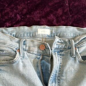 Mother distressed jeans